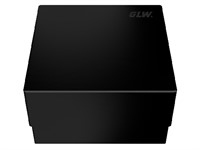 Box  and lid black without divider